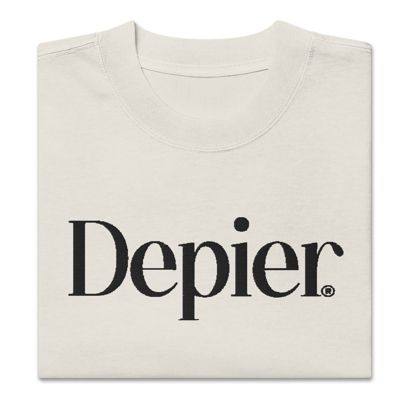 Depier Embroidered Logo Oversized faded t-shirt