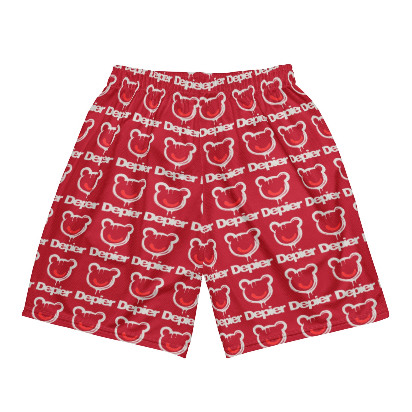 Depier Be Kool Red Unisex mesh shorts