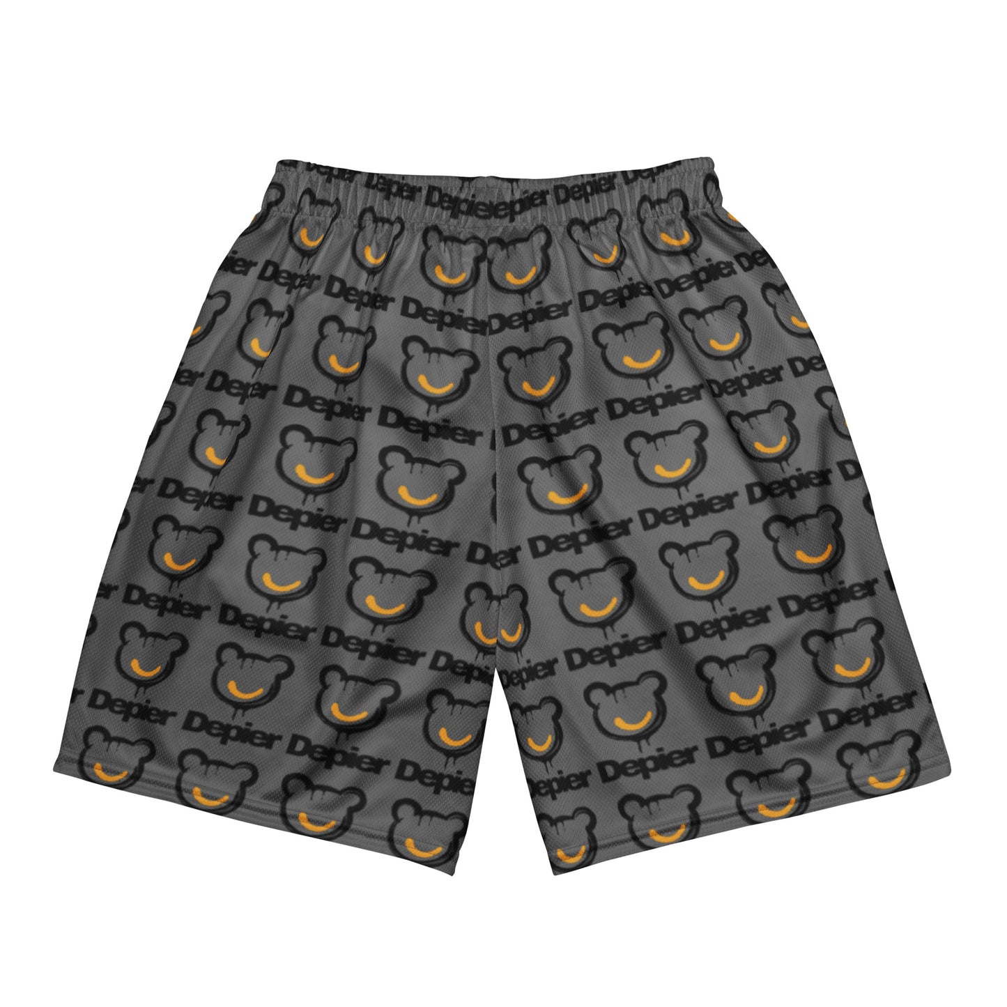 Depier Be Kool GRYxBLKxGLD Unisex mesh shorts