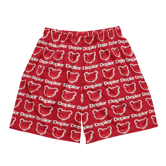 Depier Be Kool Red Unisex mesh shorts