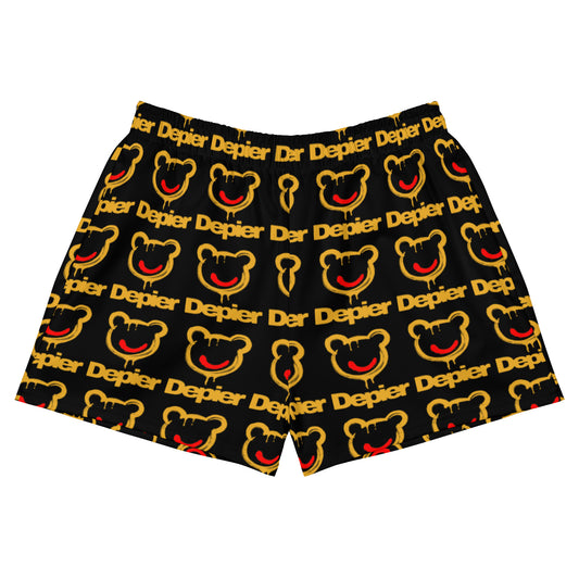 Depier Be Kool BLKxGLDxRED Women’s Athletic Shorts