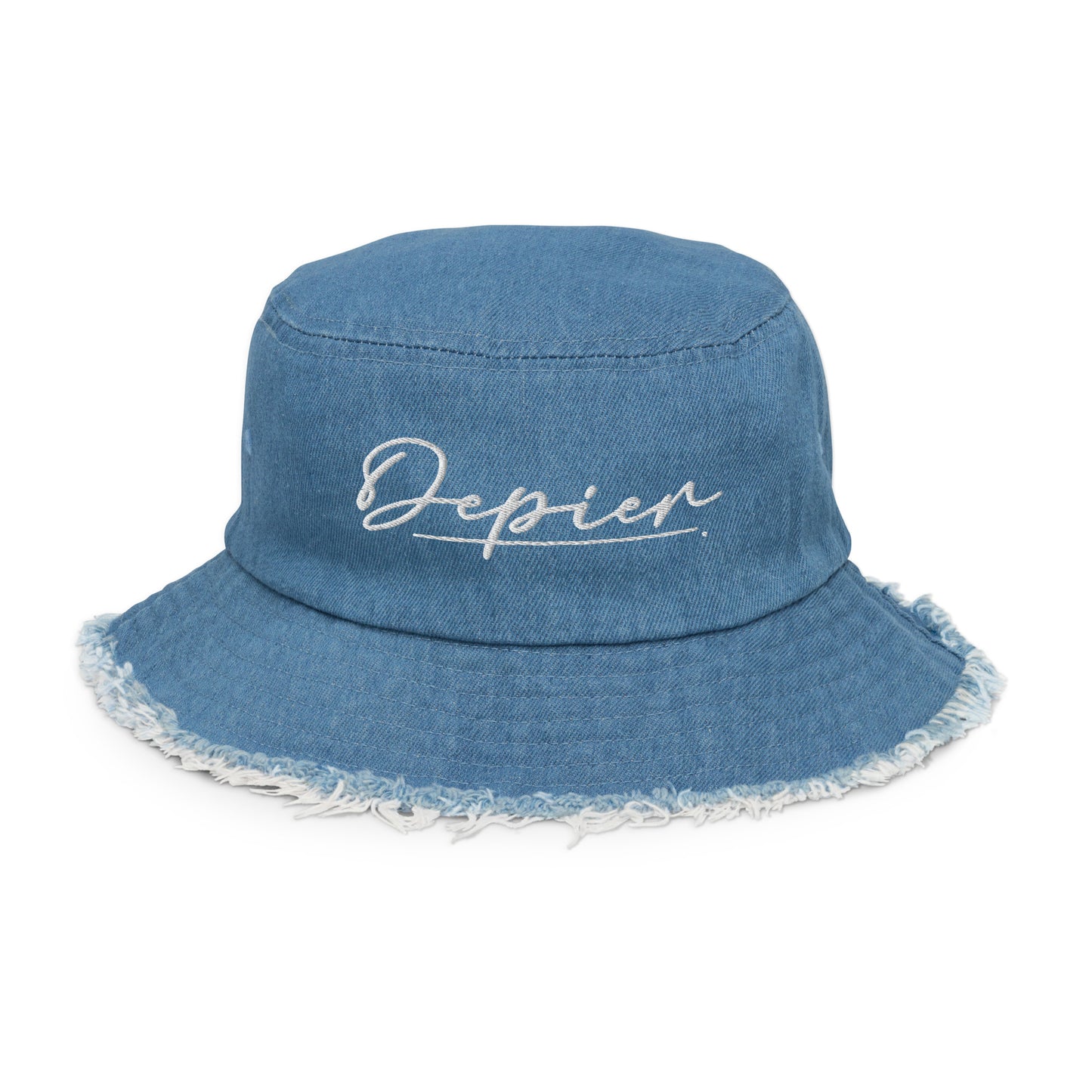 Depier Distressed Denim Bucket