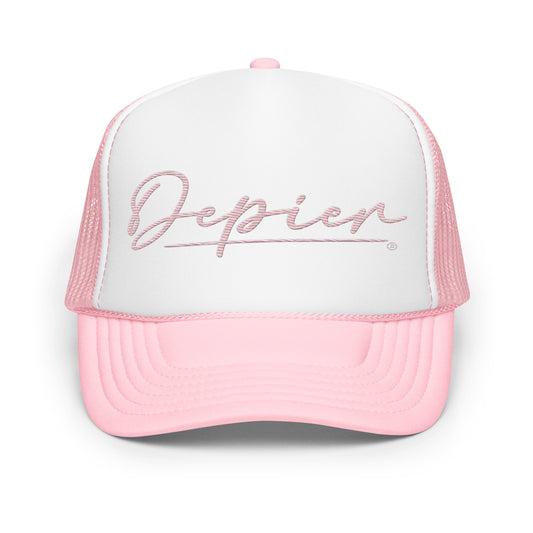 Depier Pink is Fun Foam trucker hat