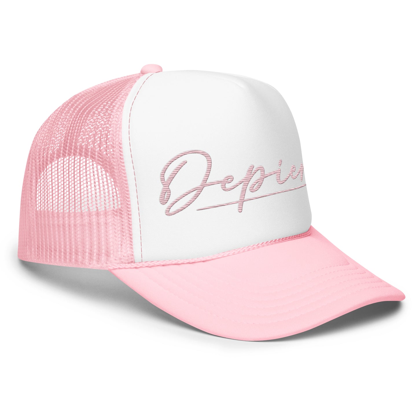 Depier Pink is Fun Foam trucker hat