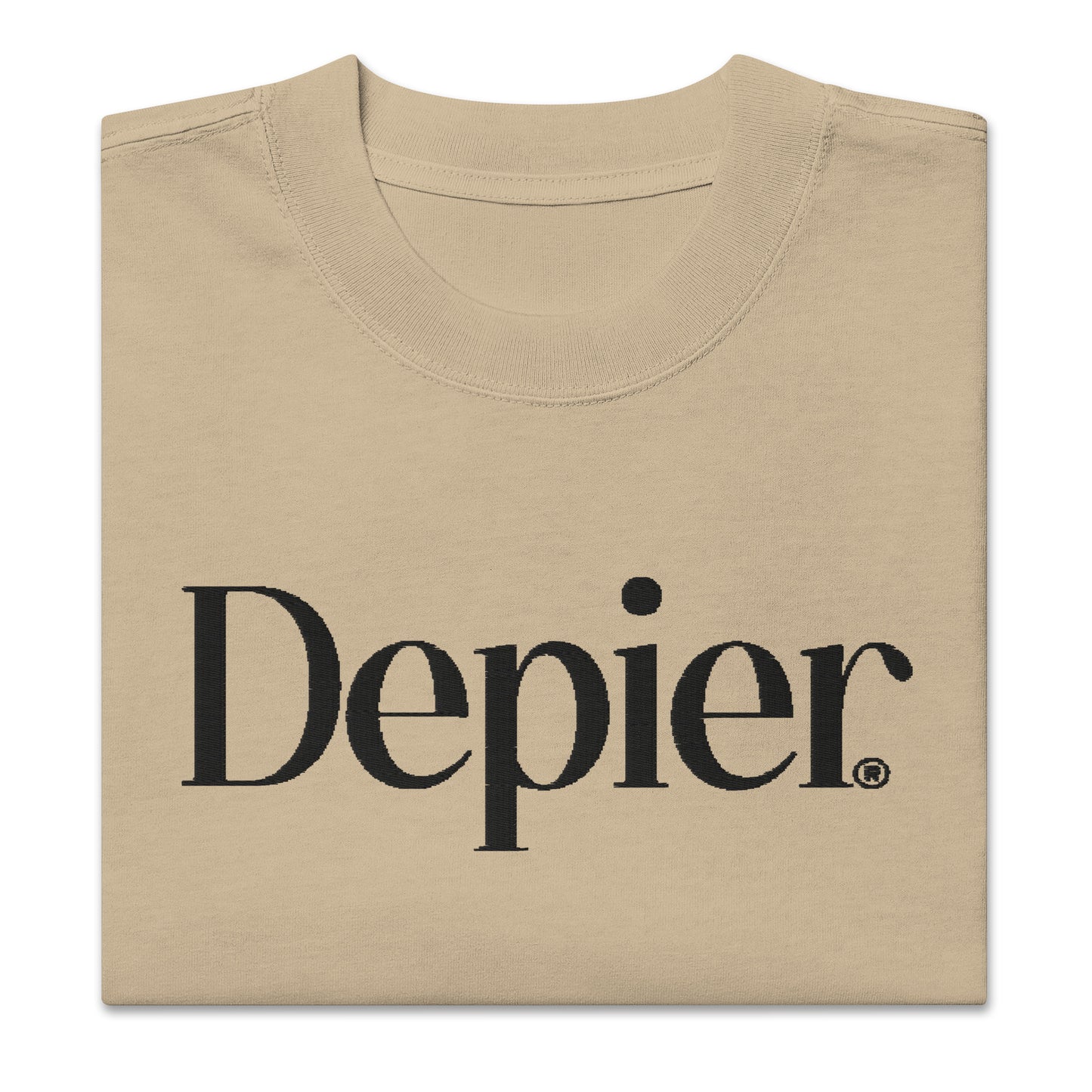 Depier Embroidered Logo Oversized faded t-shirt