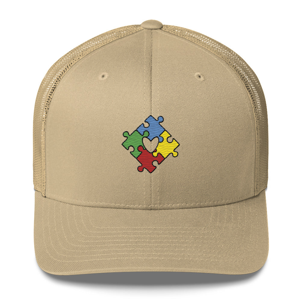 Depier Autism Is Love Trucker Mesh Cap