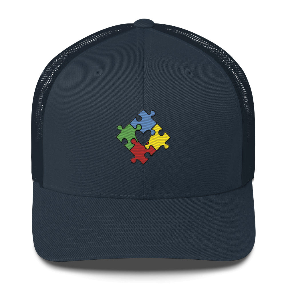 Depier Autism Is Love Trucker Mesh Cap