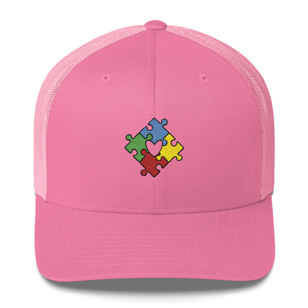 Depier Autism Is Love Trucker Mesh Cap