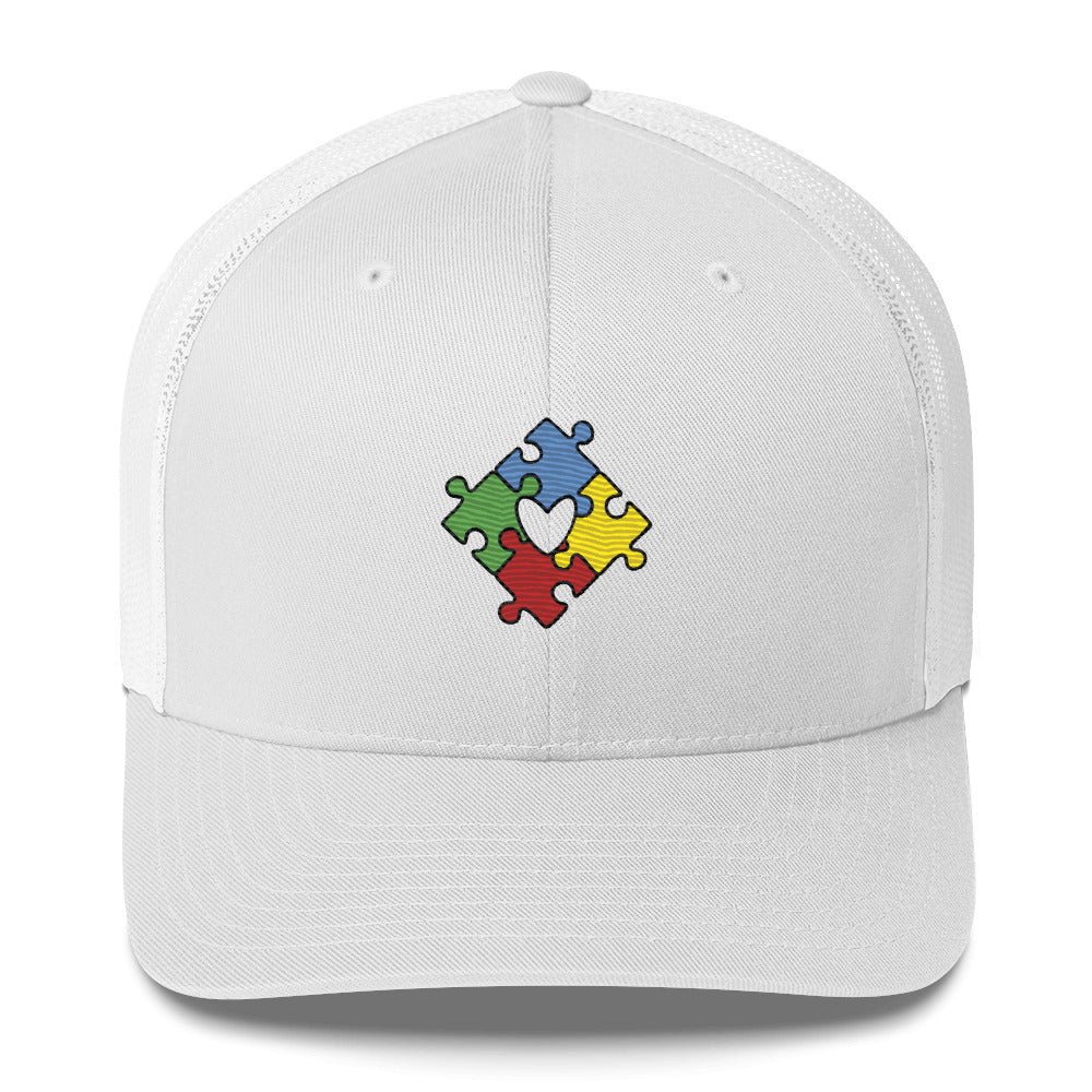 Depier Autism Is Love Trucker Mesh Cap