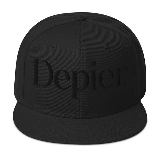 Depier Black Snapback Hat