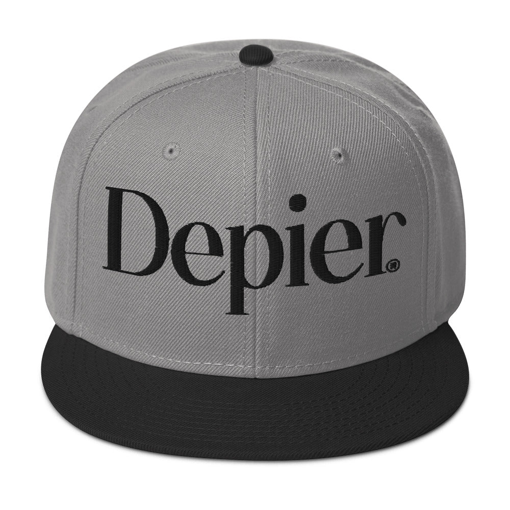 Depier Black Snapback Hat