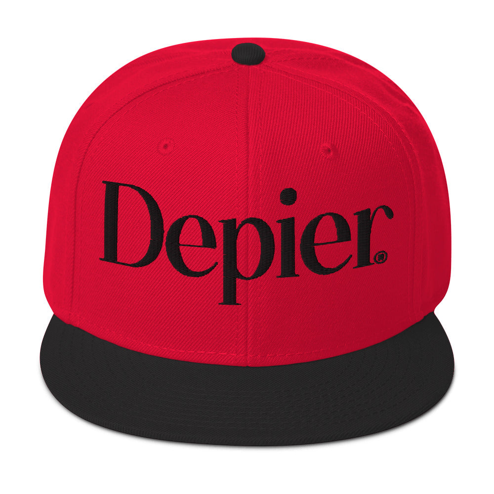 Depier Black Snapback Hat