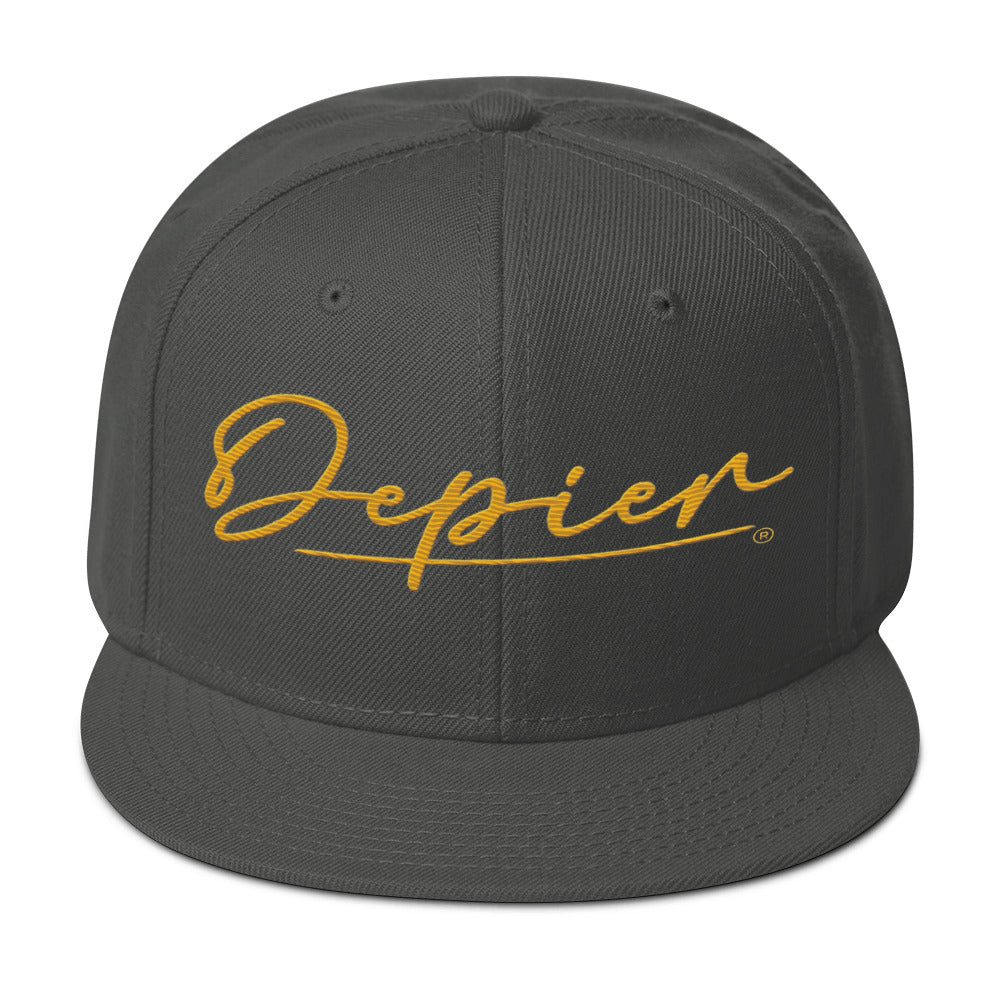 Depier Gold Snapback Hat