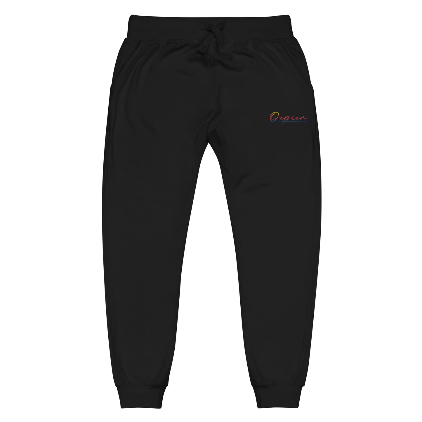 Depier Embroidered MultiLogo Unisex fleece sweatpants