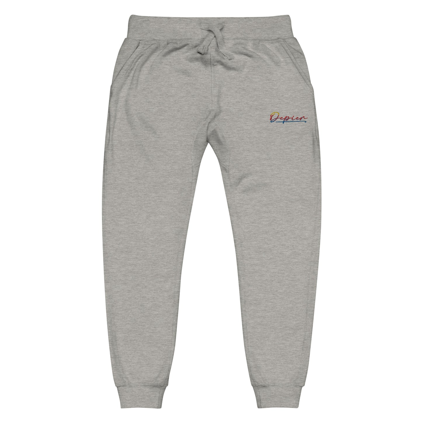 Depier Embroidered MultiLogo Unisex fleece sweatpants