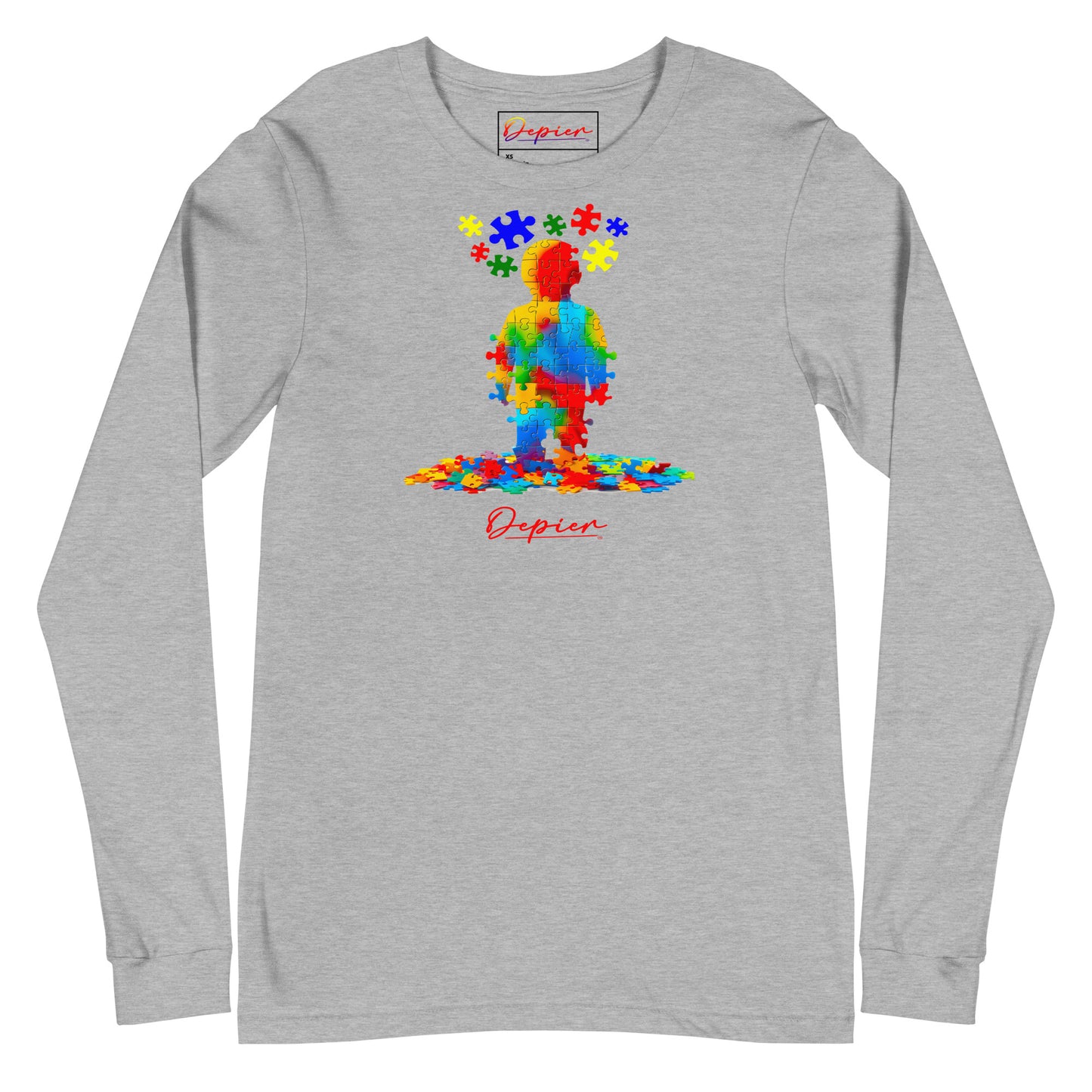 Depier Autism Kid Puzzle Unisex Long Sleeve Tee