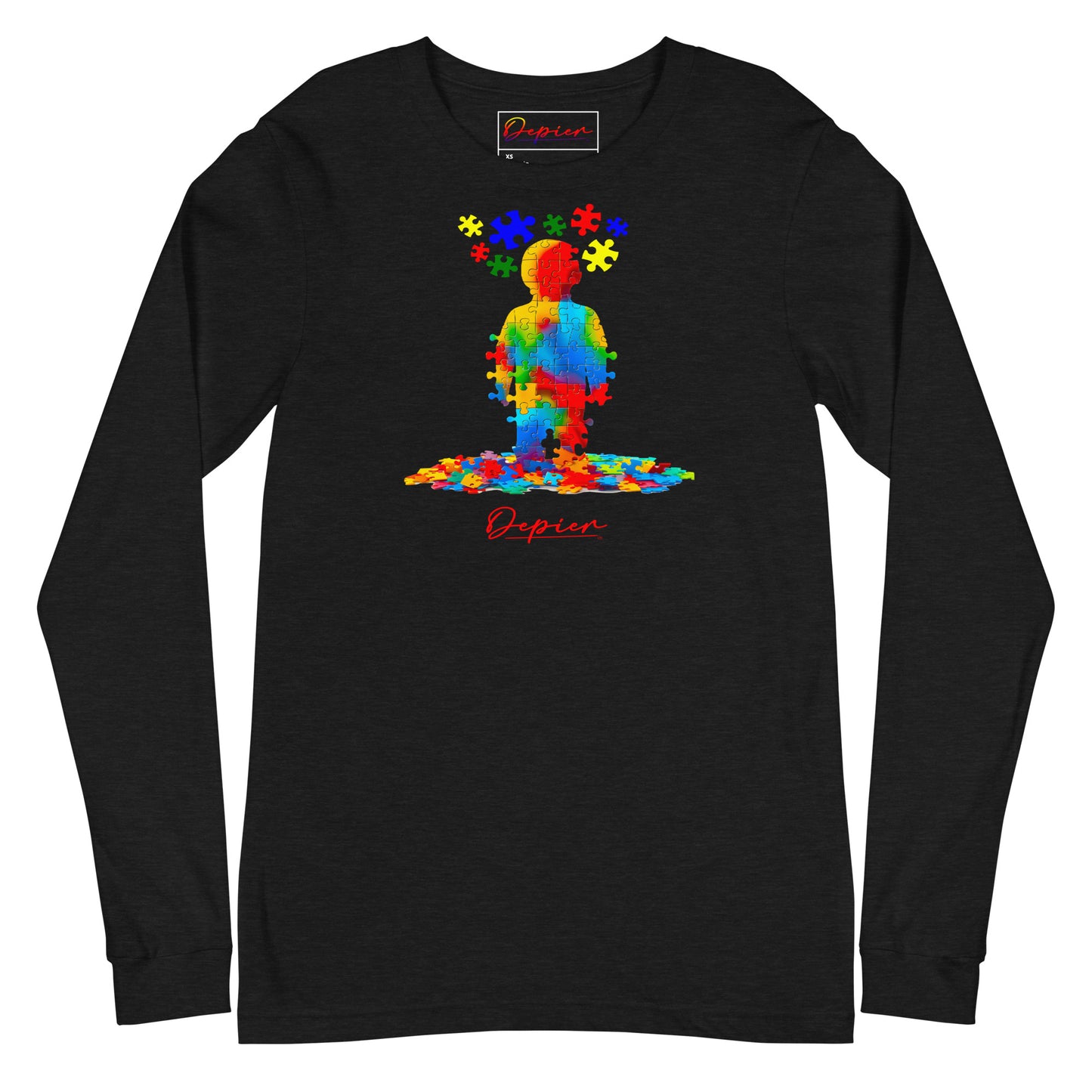 Depier Autism Kid Puzzle Unisex Long Sleeve Tee