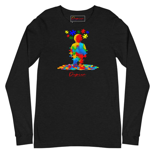 Depier Autism Kid Puzzle Unisex Long Sleeve Tee