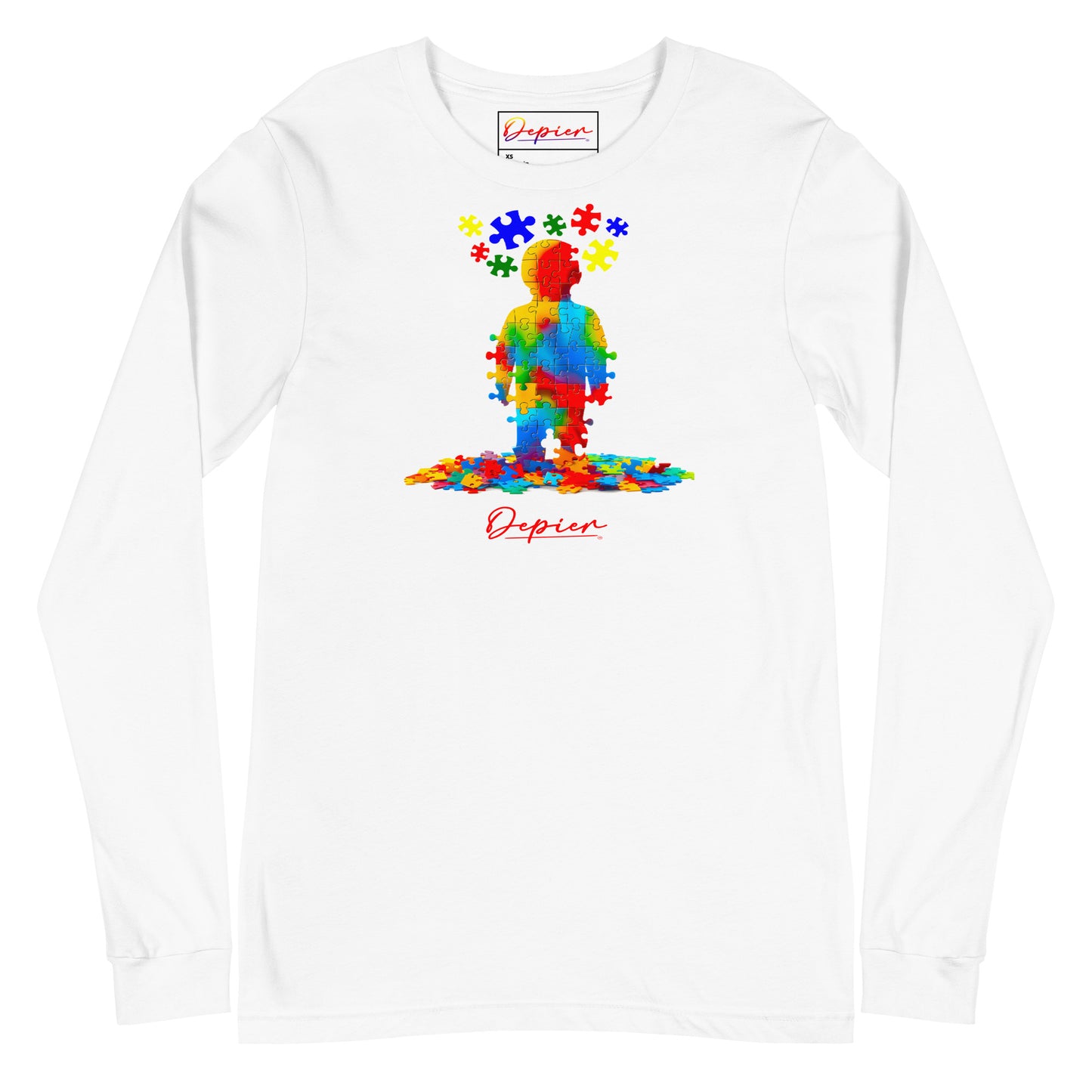 Depier Autism Kid Puzzle Unisex Long Sleeve Tee