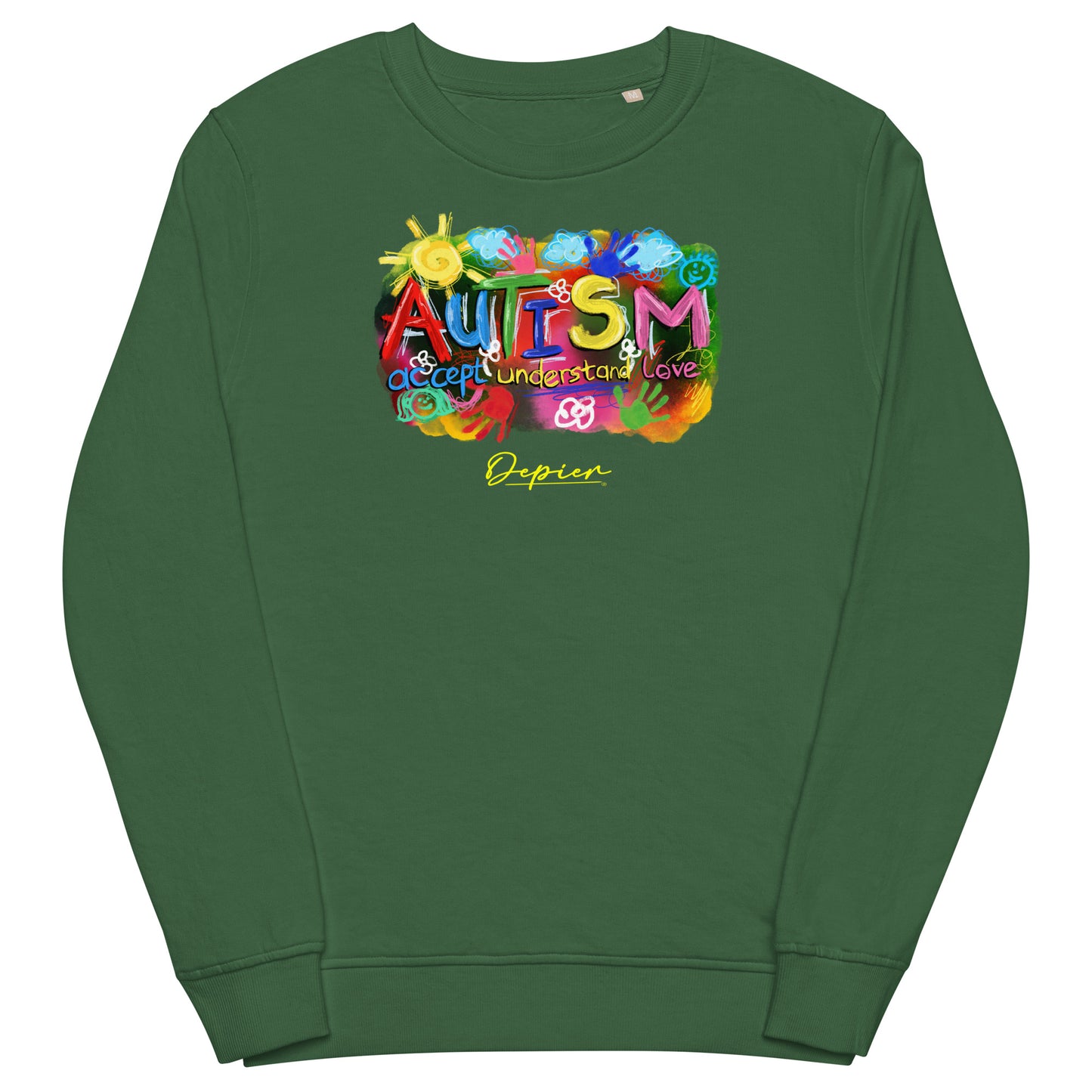 Depier Autism Unisex Organic Sweatshirt