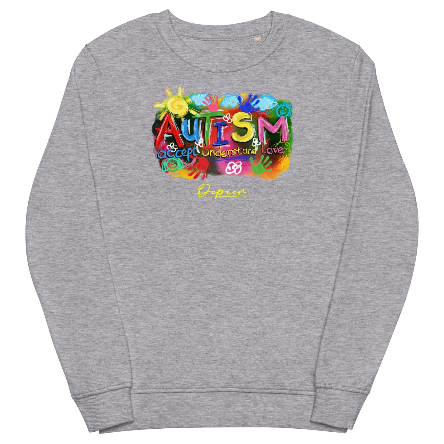 Depier Autism Unisex Organic Sweatshirt