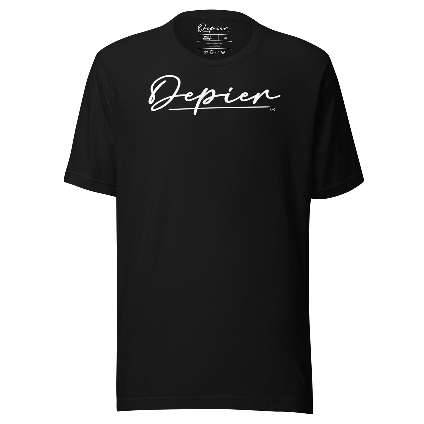 Depier Signature Classic White Logo Unisex t-shirt