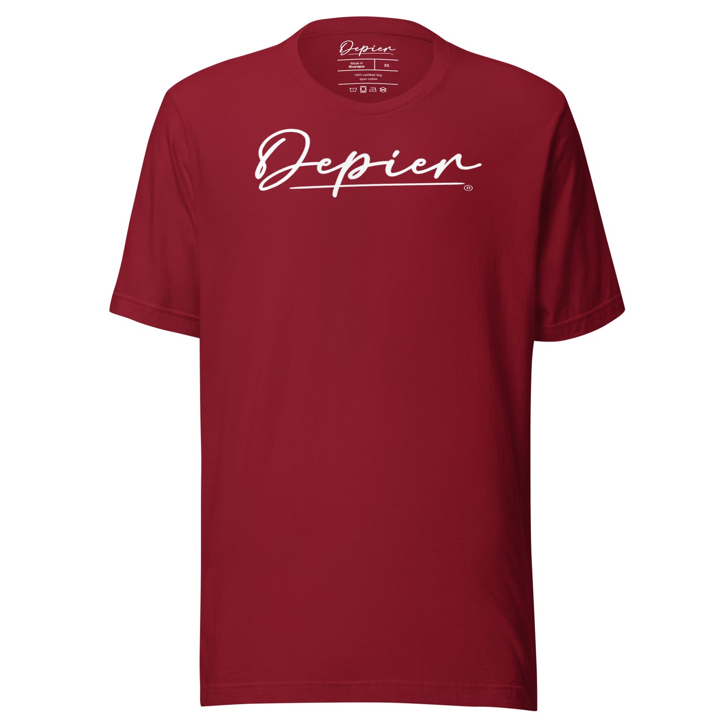 Depier Signature Classic White Logo Unisex t-shirt