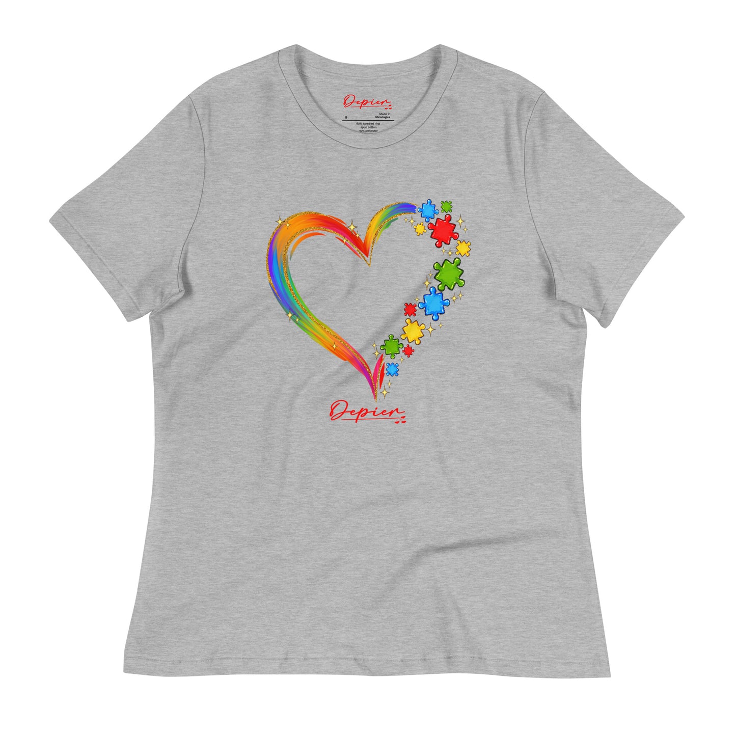 Depier Heart of Love Women's Relaxed T-Shirt