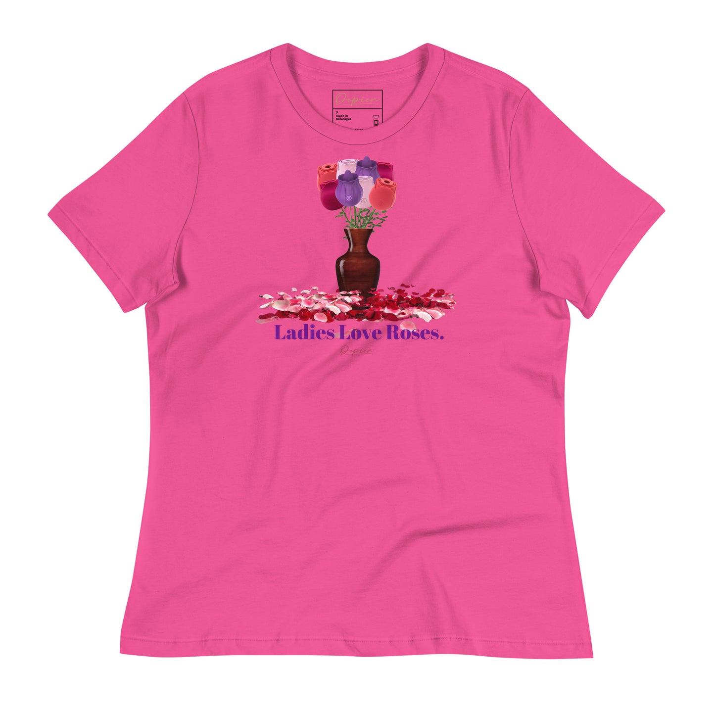 Depier Ladies Love Roses Women's Relaxed T-Shirt