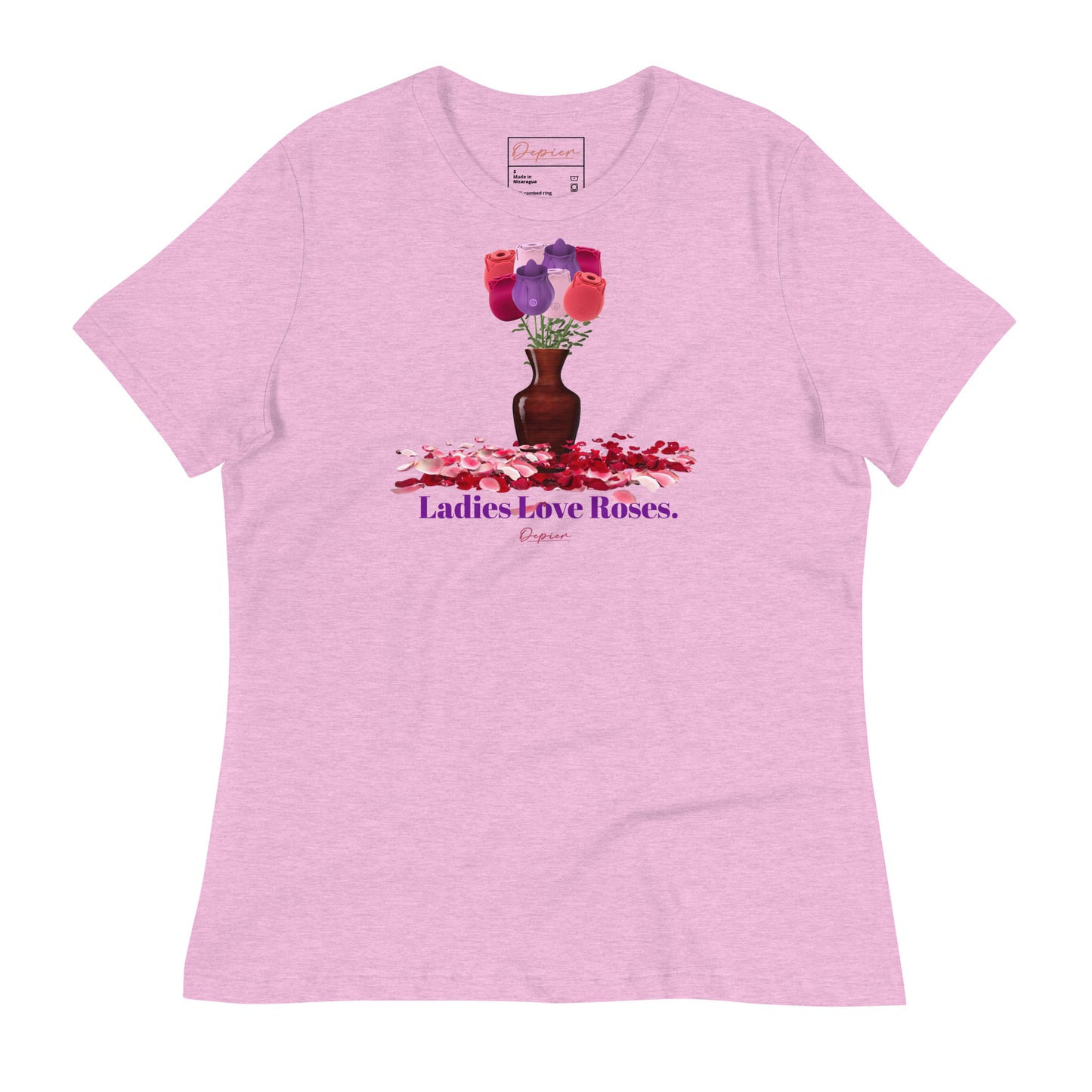 Depier Ladies Love Roses Women's Relaxed T-Shirt