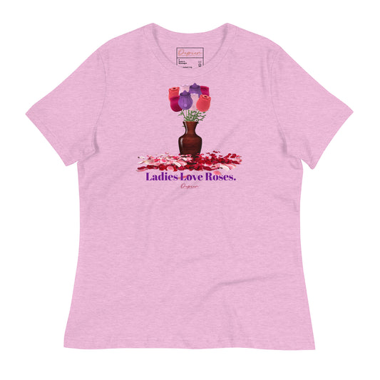 Depier Ladies Love Roses Women's Relaxed T-Shirt