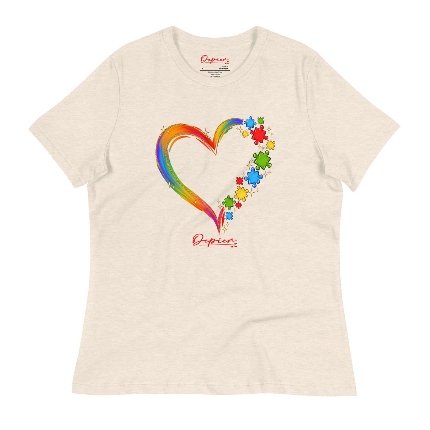 Depier Heart of Love Women's Relaxed T-Shirt