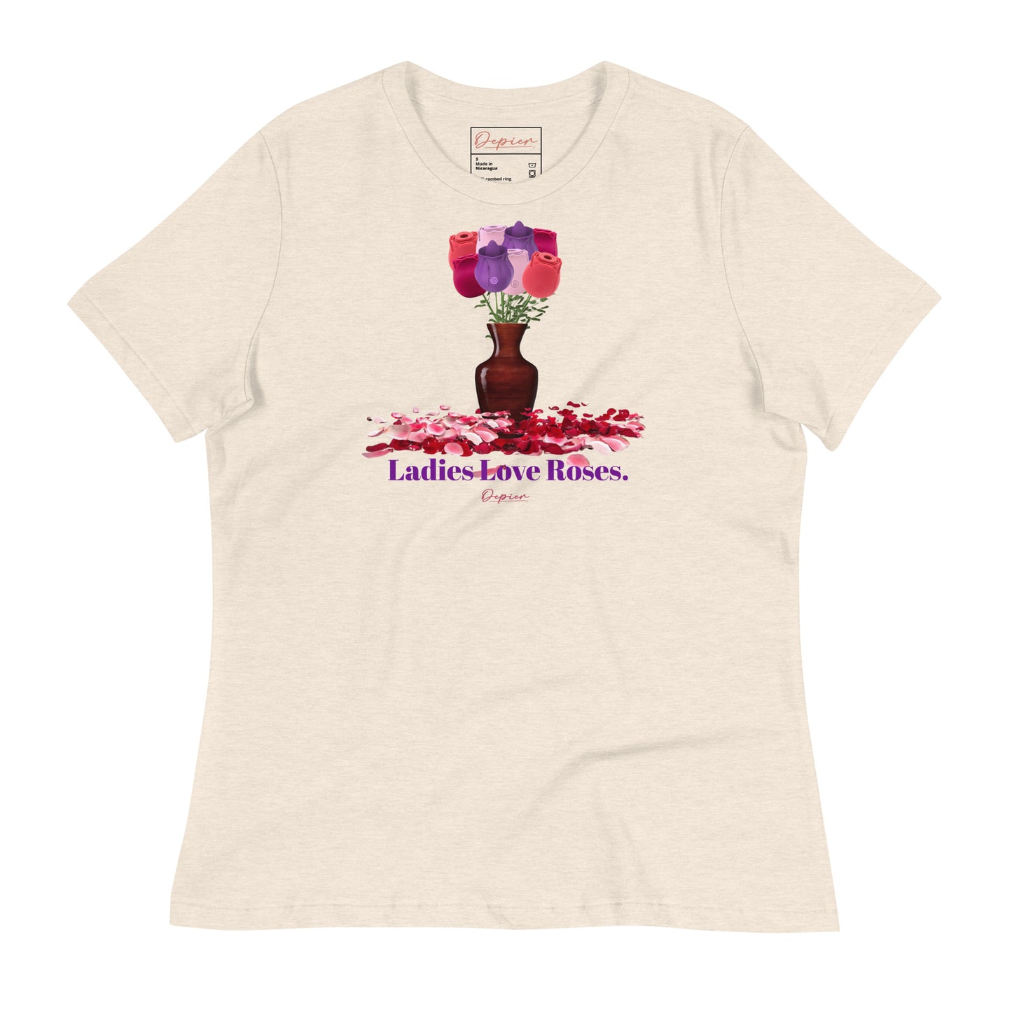 Depier Ladies Love Roses Women's Relaxed T-Shirt