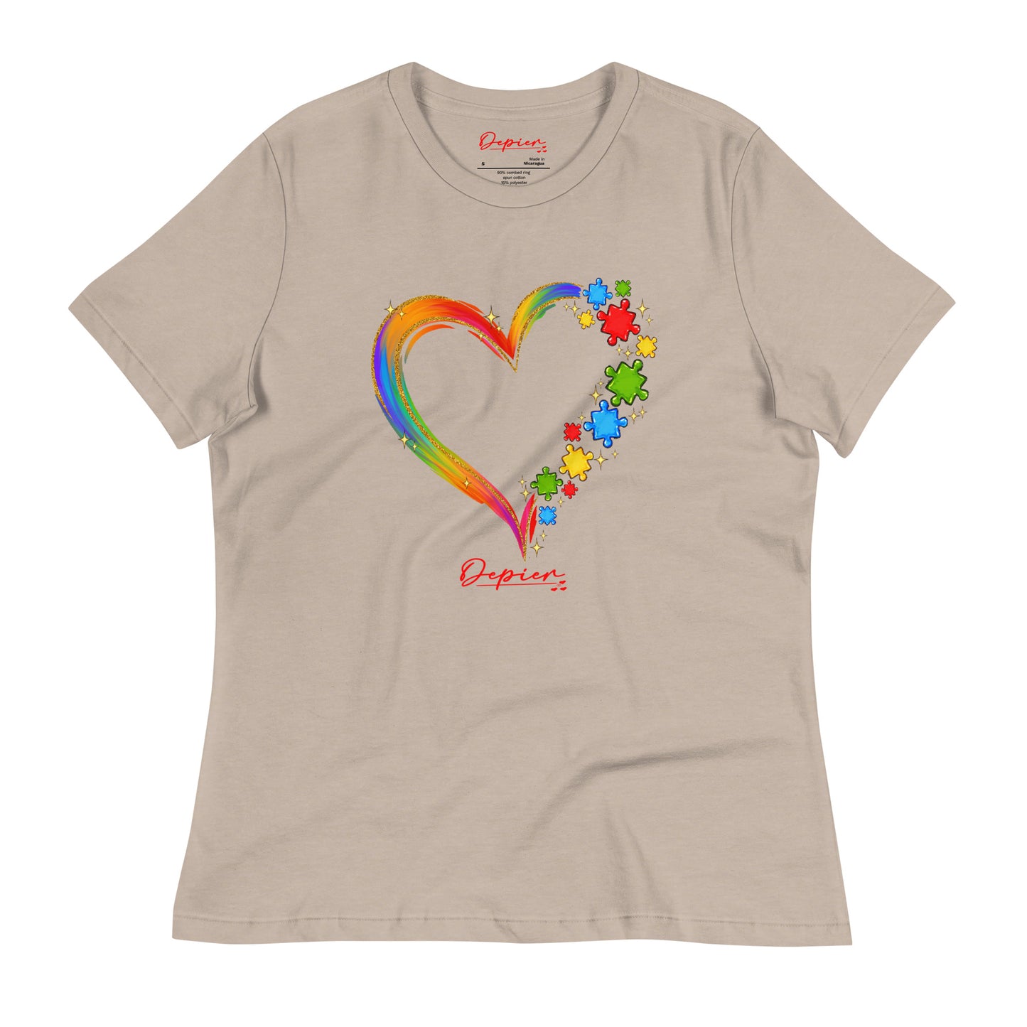 Depier Heart of Love Women's Relaxed T-Shirt