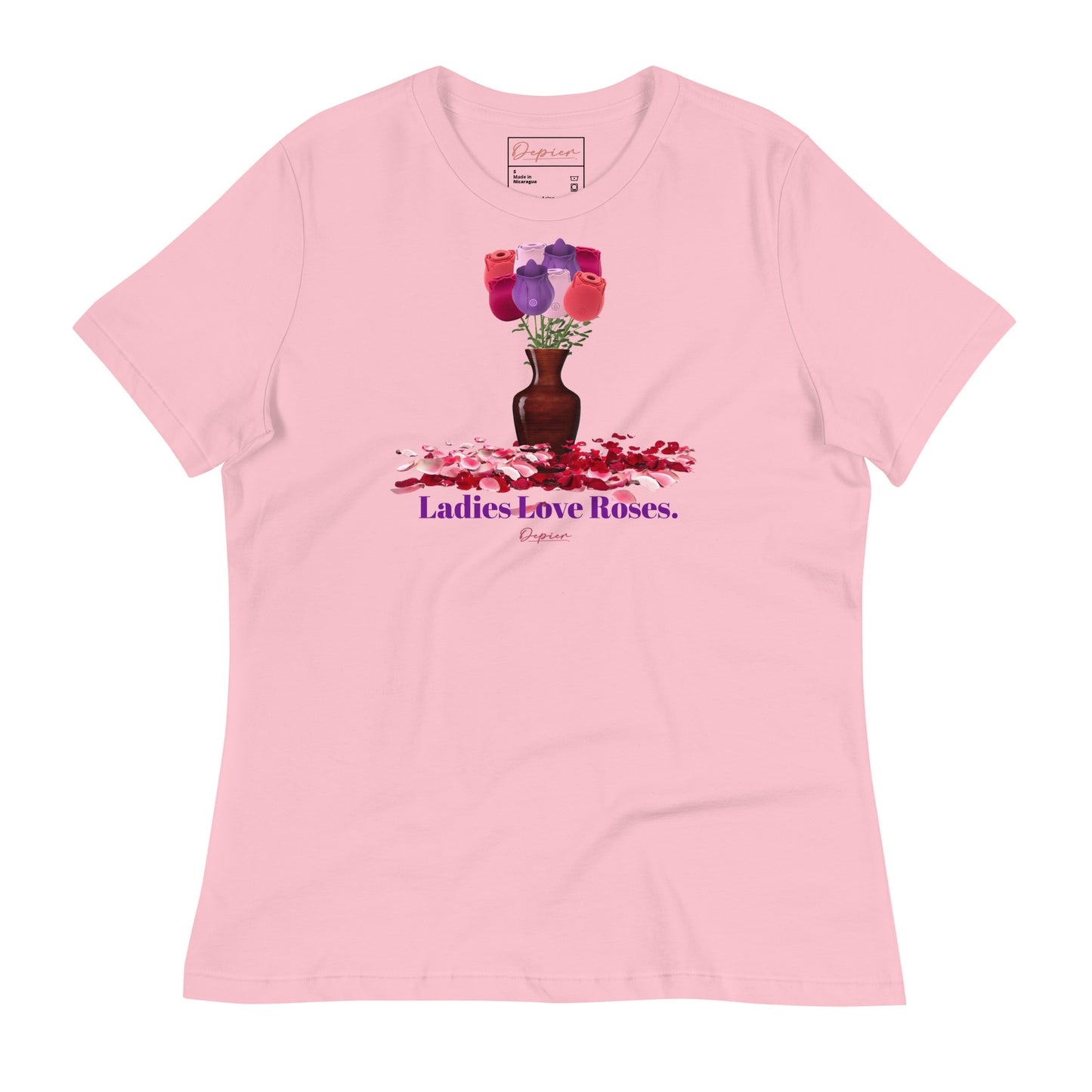 Depier Ladies Love Roses Women's Relaxed T-Shirt