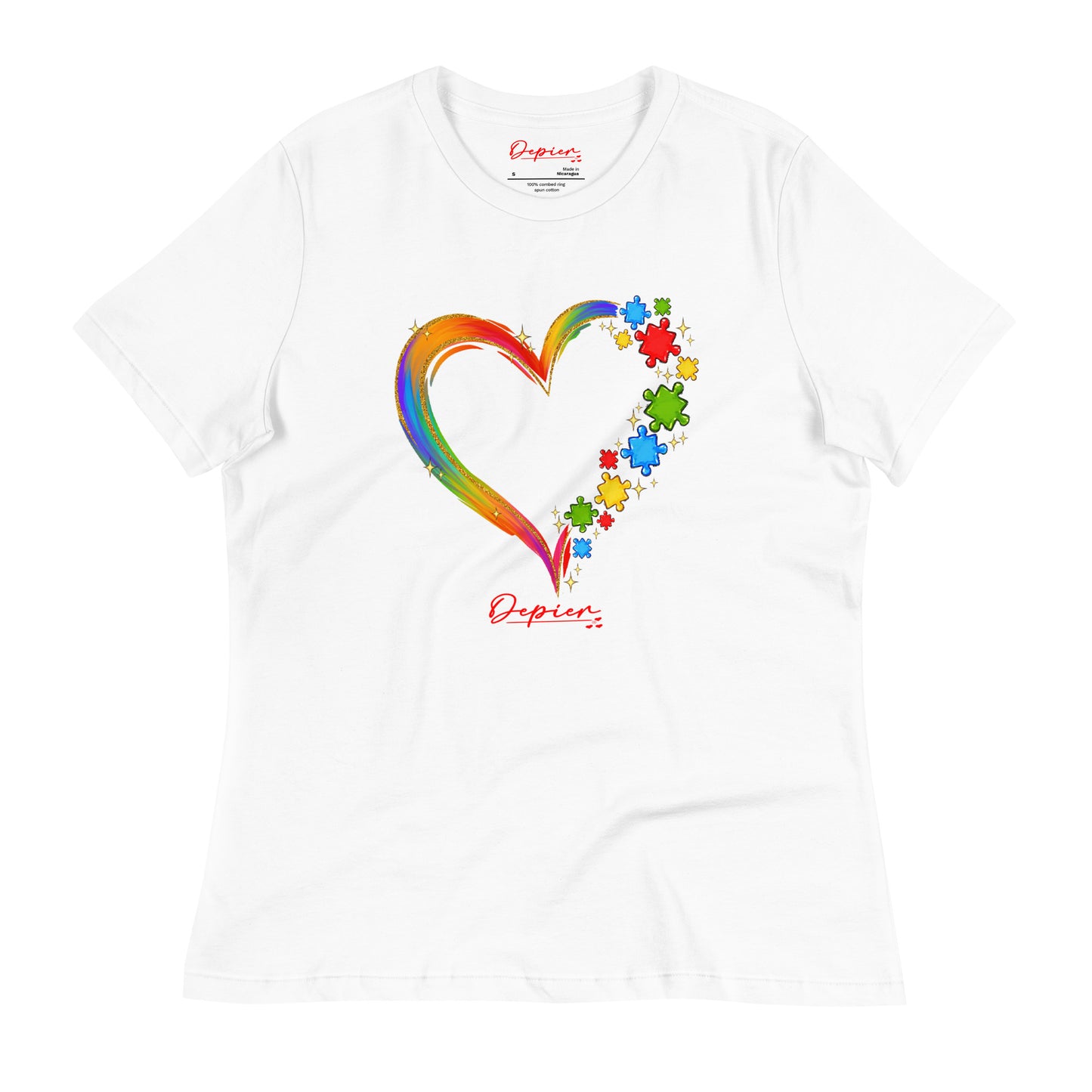 Depier Heart of Love Women's Relaxed T-Shirt