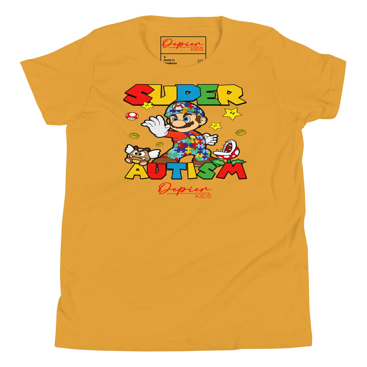 Depier Super Autism Youth Short Sleeve T-Shirt