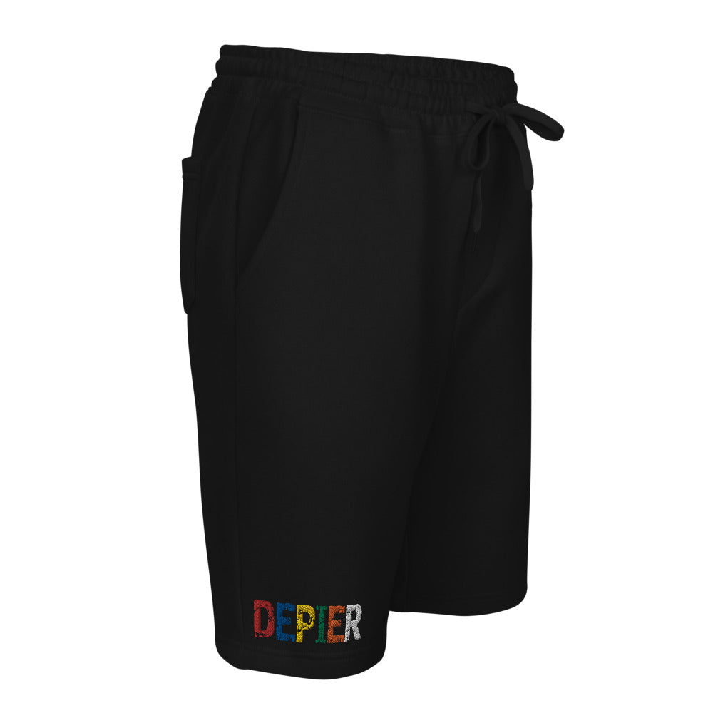 Depier Colors Men's fleece shorts BLK