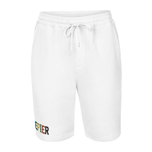 Depier Colors Men's fleece shorts WHT