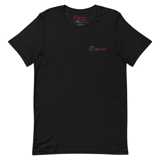 Depier Classic Logo- Multi Embroidered Short-Sleeve Unisex T-Shirt